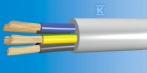 OMY-ŻO (H03VV-F) 5X0,75 300V BIAŁY OMY-ŻO (H03VV-F) 5X0,75 300V BIAŁY