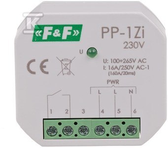 PP-1ZI 230V PRZEKAŹ.ELE.1Z 16A P/T PP-1ZI 230V PRZEKAŹ.ELE.1Z 16A P/T