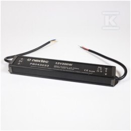 ZASILACZ WODOOD.LLG 12V IP67 16,6A 200W