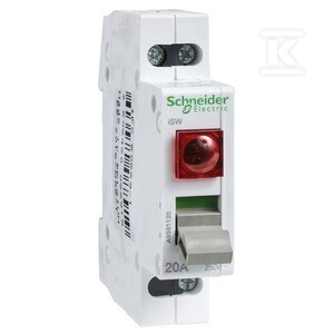 ISW 1P 20A 250VAC-ROZŁ.IZOL.Z LAMP.CZER