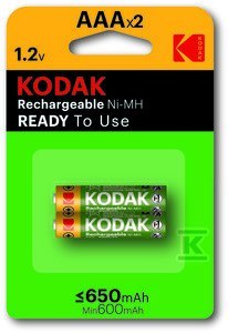 AKUMUL.650MAH NIMH 2XLR3