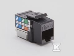 GN.RJ45 KAT6 UTP SIMON CZARNY