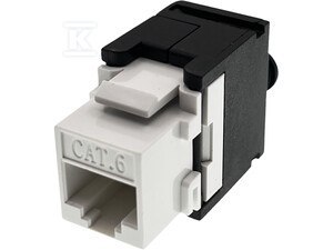 GNIAZDO KEYSTONE UTP KAT.6 RJ45 BEZNARZ.