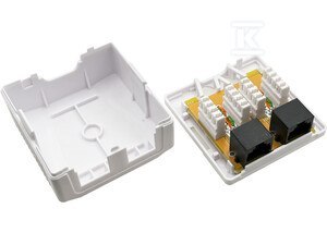 GNIAZDO NATYNKOWE UTP KAT.6 2XRJ45