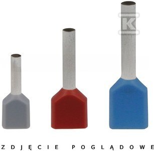 KOŃCÓWKA KABLOWA HI 2X2,5/10 (100 SZT.