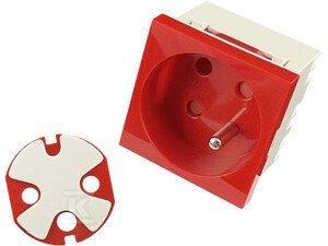 MODULARNE GNIAZDO ELEKTRYCZNE 2P+Z, 45X4