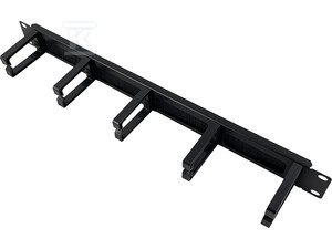 ORGANIZATOR KABLI 1U 19" Z PRZEPUSTEM SZ