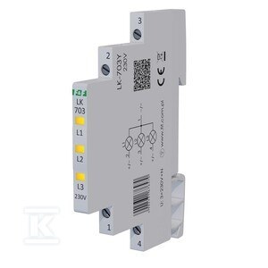 LK-703Y LAMP. 1/3S 3XLED ŻÓŁTA