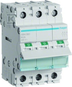 MODUŁOWY ROZŁĄCZ. IZOLACYJNY 3P 80A 4