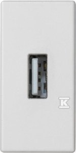 PŁYT.K45/2 USB 22,5X45 ŚRUB BIEL