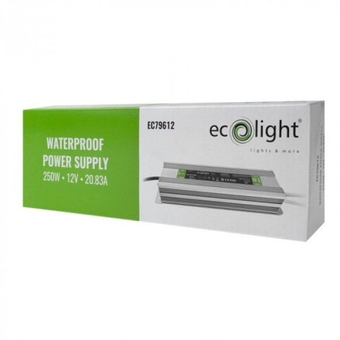 Zasilacz led hermetyczny 250W 12V