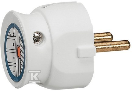 WTYCZKA NISKA 2P 16A BIAŁY