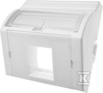 ADAPTER 45X45 1XRJ45 (WYPUKŁY KĄTOWY) ADAPTER 45X45 1XRJ45 (WYPUKŁY KĄTOWY)