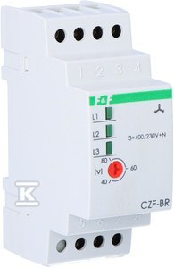 CZF-BR CZUJ.ZAN.FAZ 3X400V+N 10A 1P 2MOD CZF-BR CZUJ.ZAN.FAZ 3X400V+N 10A 1P 2MOD