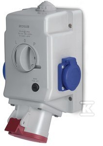 GN.Z WYŁ.L-0-P 16A/5P/2X230V IP44 OPTI.