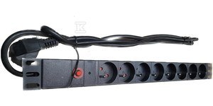 LISTWA ZASILAJĄCA 19" 8X230V OGRANI. PP LISTWA ZASILAJĄCA 19" 8X230V OGRANI. PP