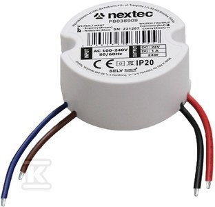 ZASIL.OKR 50MM / 24V / IP20 / 1A / 24W