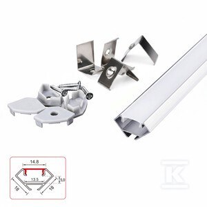 PROFIL LED NEXTEC NAR NZA+KLSZ+ZAŚ 202C