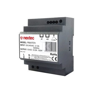 ZASILACZ DIN 12V IP20 8,33A 100W