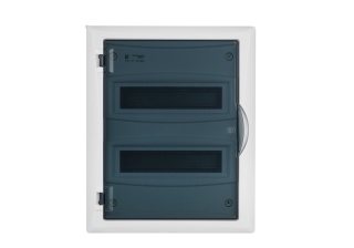 Rozdzielnica modułowa 2x12 p/t ECONOMIC BOX RP 2/24 drzwi transparentne (N+PE) IP40 2515-01