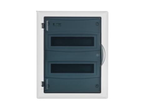 Rozdzielnica modułowa 2x12 p/t ECONOMIC BOX RP 2/24 drzwi transparentne (N+PE) IP40 2515-01