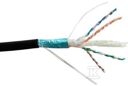 KABEL F/UTP KAT.6A ZEW. ŻEL. 500M KABEL F/UTP KAT.6A ZEW. ŻEL. 500M