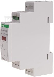 LK-712 R 10÷30V-1×LED CZERW,TH35,1-FAZ