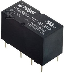 RSM822N PRZEKAŹNIK 2P 2A CEWKA 12VDC RSM822N PRZEKAŹNIK 2P 2A CEWKA 12VDC