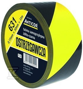 TAŚMA OSTRZEG.ŻÓŁTO-CZARNA 631 50MMX TAŚMA OSTRZEG.ŻÓŁTO-CZARNA 631 50MMX