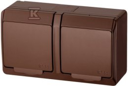 GN.2X2P+Z N/T IP44 BRĄZ HERMES