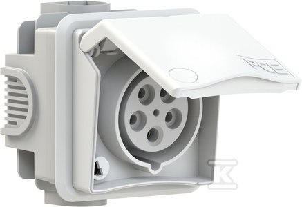 GN.P/T PRZLO.ZA. 16A/5P/400V DESIGN IP44 GN.P/T PRZLO.ZA. 16A/5P/400V DESIGN IP44