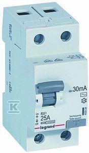 WYŁ.RP. 25A 30MA AC 2P RX3 WYŁ.RP. 25A 30MA AC 2P RX3