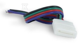 ZŁĄCZKA LED RGB 10MM TAŚMA-ZASILACZ