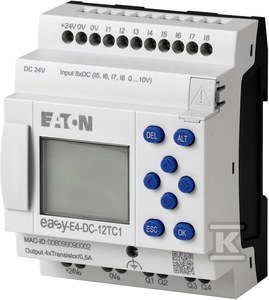 EASYE4,24VDC,8DI(4AI),4DO-T,Z WYŚW. EASYE4,24VDC,8DI(4AI),4DO-T,Z WYŚW.