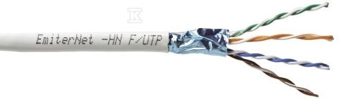 FTP KAT.5E 350 MHZ, DRUT 4X2X24 AWG, PVC FTP KAT.5E 350 MHZ, DRUT 4X2X24 AWG, PVC