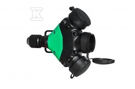 ROZGAŁEŹNIK GUMOWY GN.3X16A 250V IP44 ROZGAŁEŹNIK GUMOWY GN.3X16A 250V IP44