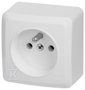 GNIAZDO 2P+Z N/T IP20 BIAŁY BERG