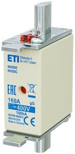 NH000 gG 160A/400V WKŁADKA TOPIKOWA NH000 gG 160A/400V WKŁADKA TOPIKOWA